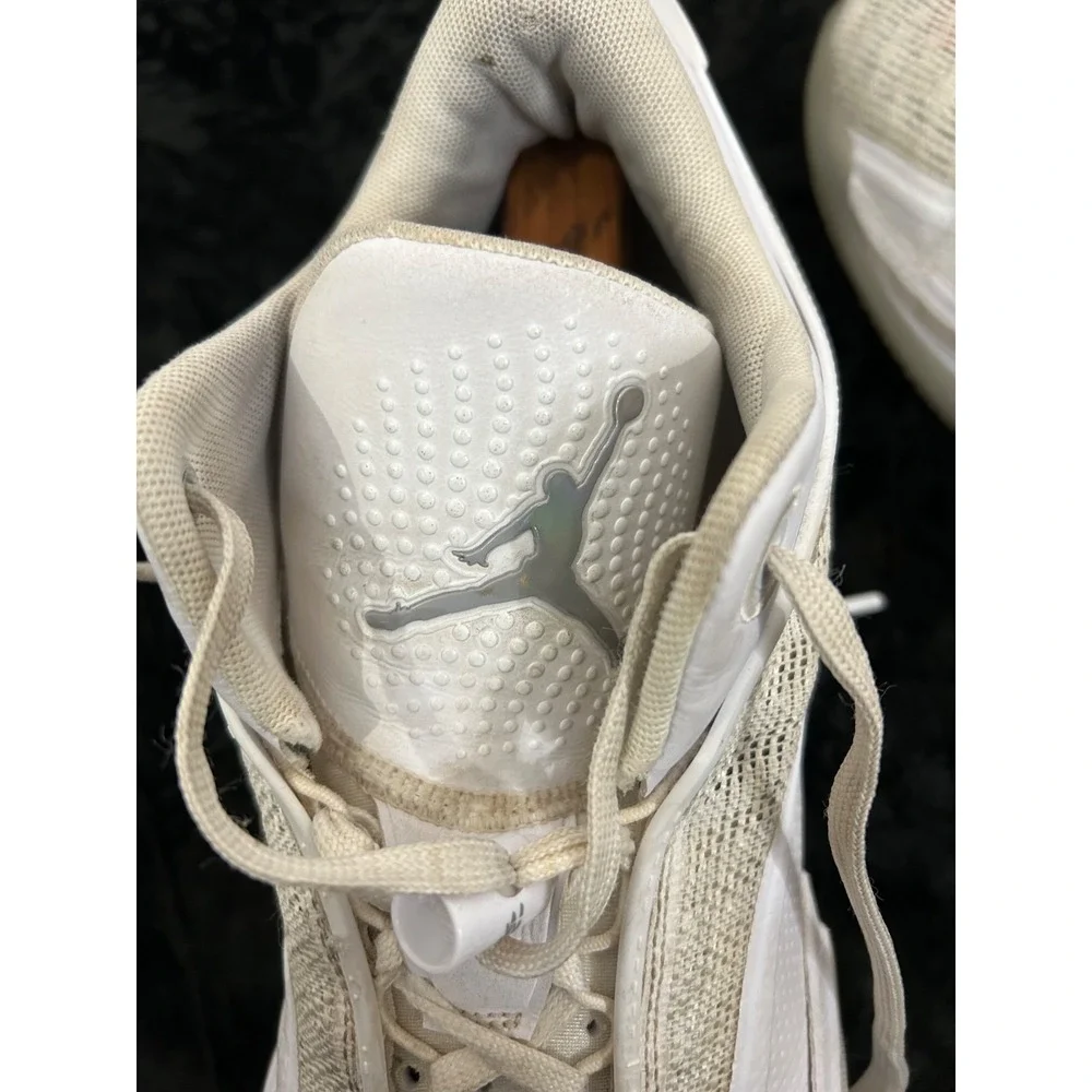 Nike Air Jordan XXXVI 36 Low Pure‎ Money Mens Sz 15 White Silver DH0833-101